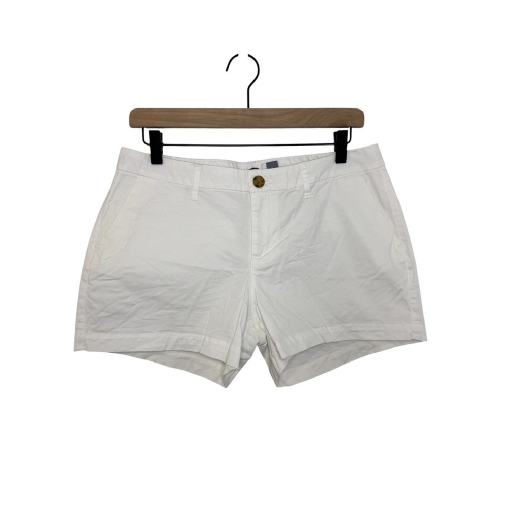 Old Navy Women's Classic Chino Shorts Size 6 White Summer Basics